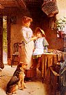 Ready for Bed Paintings - Getting Ready by Carlton Alfred Smith